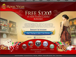 Royal Vegas Pokie lobby